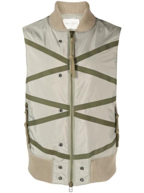 Army strap-detailing vest