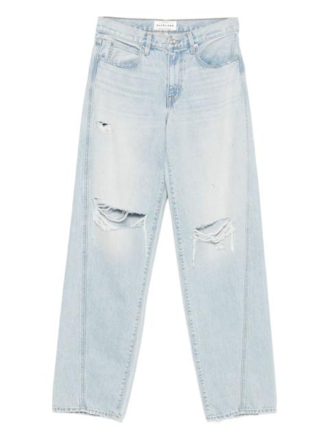 twisted-seam cotton jeans