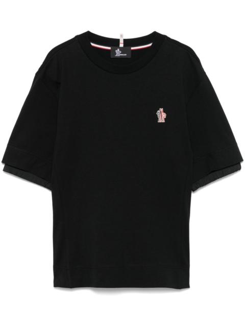 logo-patch cotton T-shirt