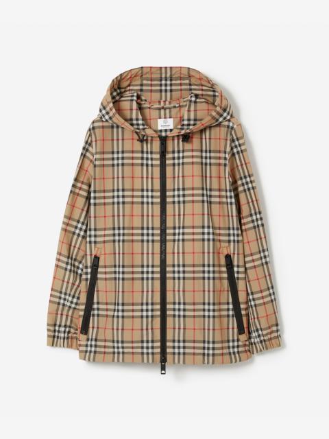 Vintage Check Hooded Jacket