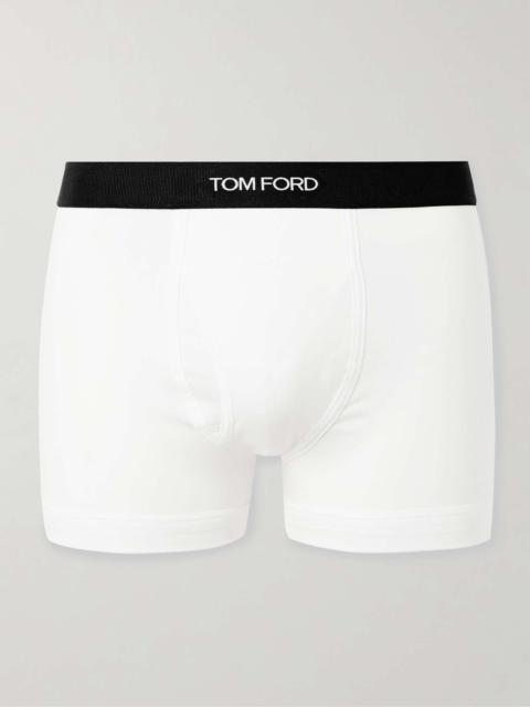 Stretch-Cotton and Modal-Blend Boxer Briefs