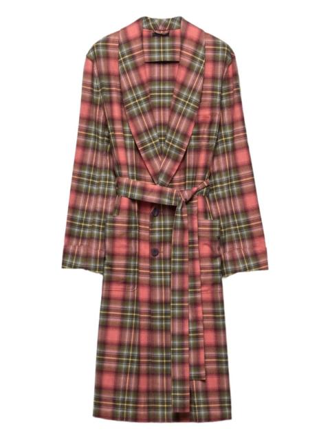 cotton robe single-breasted coat