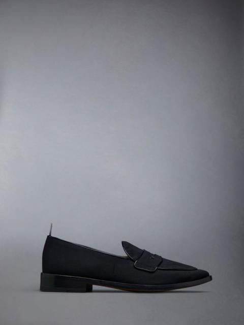 Grosgrain Flexible Leather Sole Varsity Penny Loafer