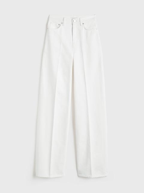 Wide leg denim white