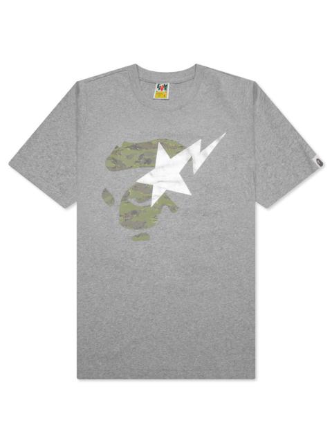 WOMEN'S APE ON BAPESTA TEE - GREY/BEIGE