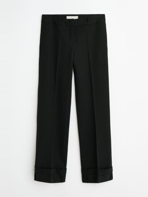 Hip Trouser Coarse Black Gabardine