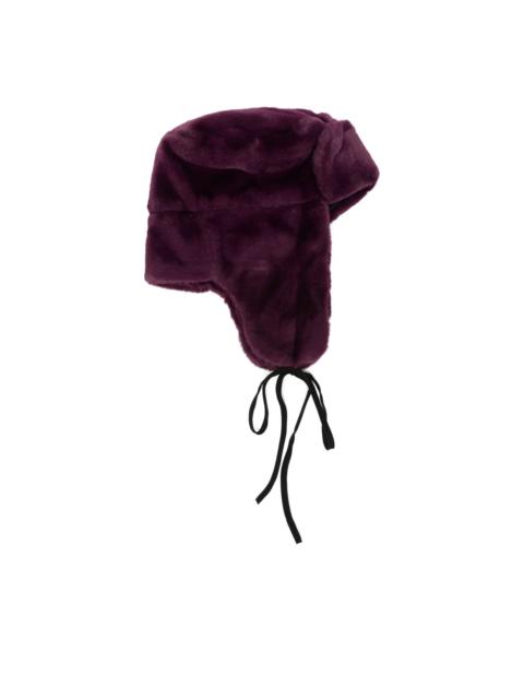 faux-fur ear-flap hat
