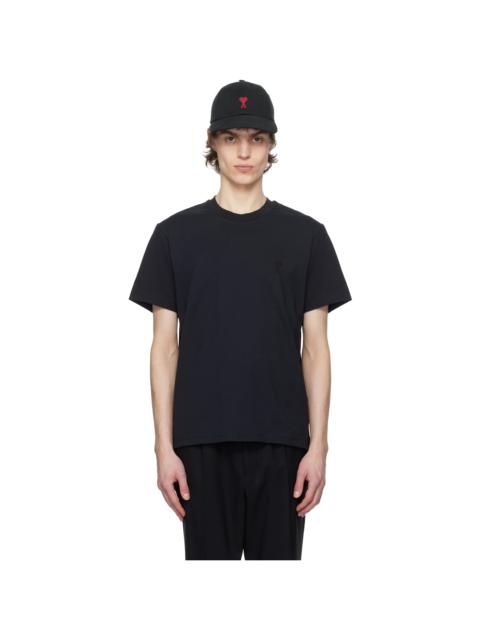 Black Cotton Ami de Coeur T-shirt