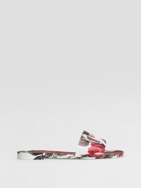 Rubber beachwear sliders