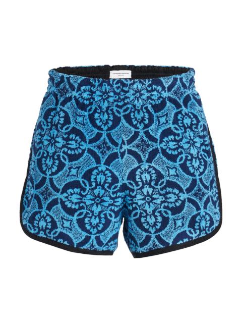 Marine Serre Oriental Towels Running Short 'Oriental Aquarius'