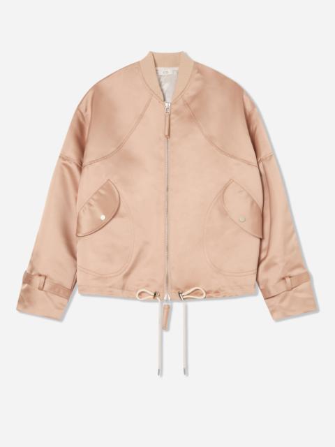 Sports Bomber in Duchess Satin