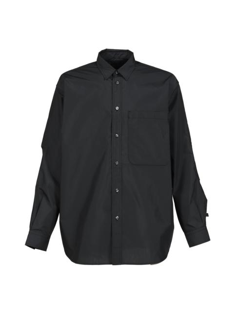TECH REGULAR COLLAR SHIRT L/S SOLID / INK BLK