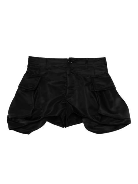 puffball-hem shorts