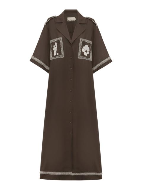 Leandra Corded Relaxed Shirtdress