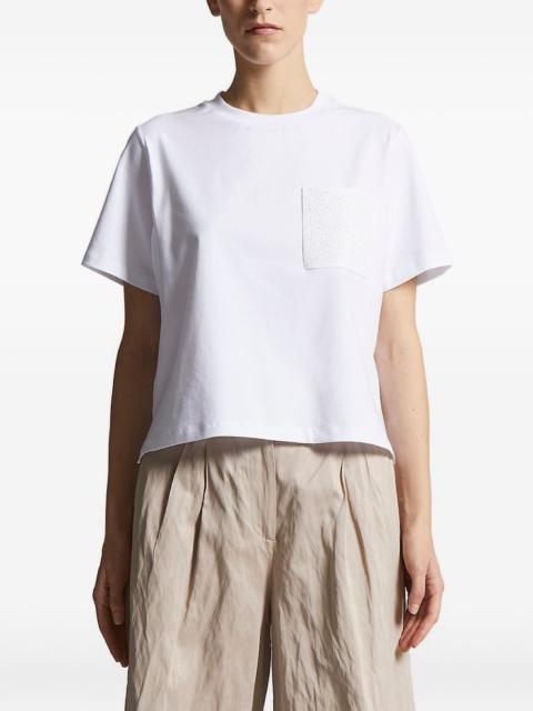 pocket-embellished T-shirt
