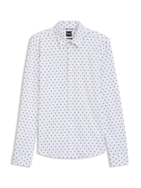 PRINTED REGULAR-FIT SHIRT IN PERFORMANCE-STRETCH JERSEY