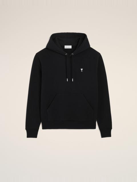 BLACK COTTON AMI DE COEUR HOODIE