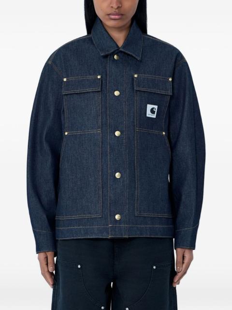 button patch pocket denim jacket