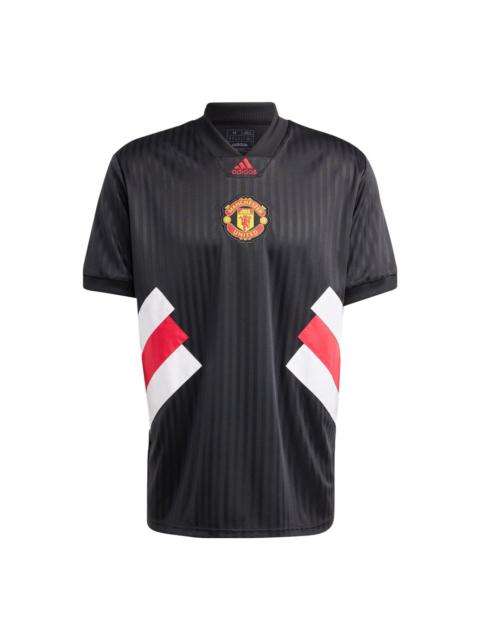 adidas Manchester United Icon Jersey 'Black' HT2002