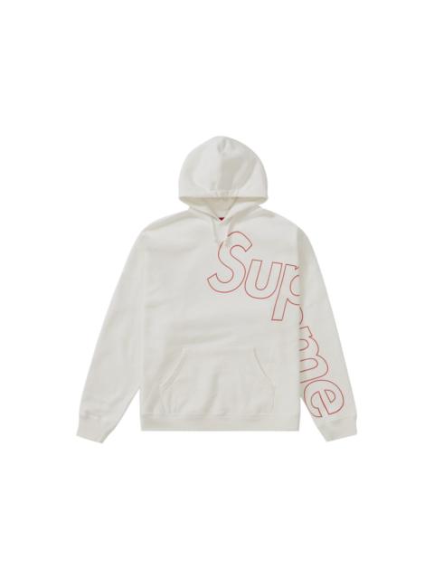 Supreme Reflective Hooded Sweatshirt White