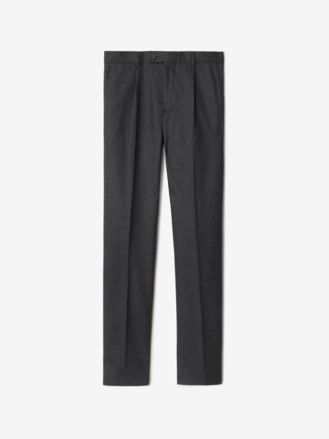 Wool Flannel Tailored Trousers