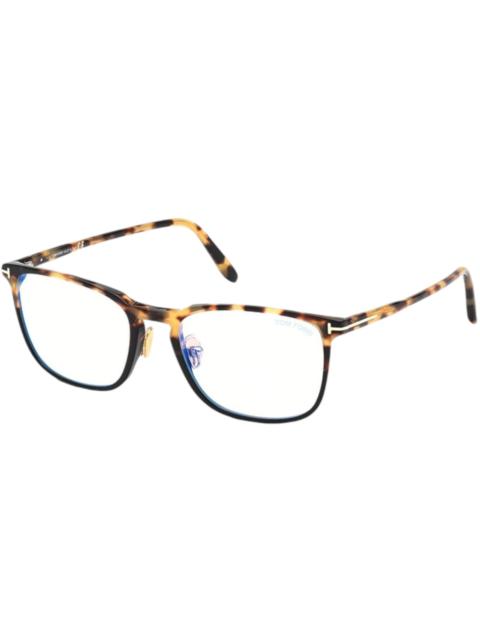 Tom Ford Square Eyeglasses Shiny Havana/Crystal Black (FT5699-B 056)