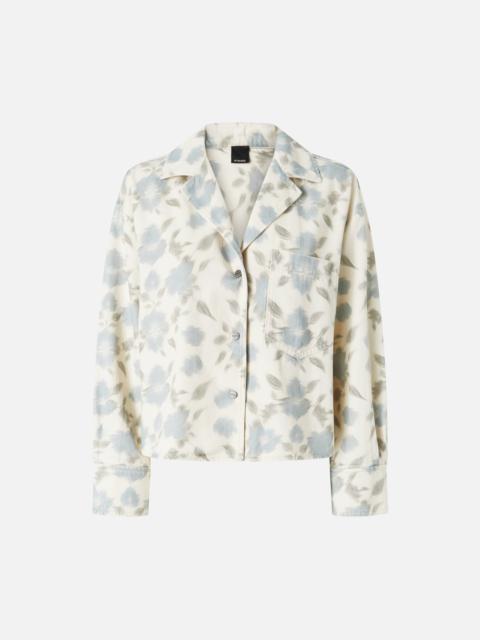 LIGHTWEIGHT BOXY SHIRT WITH FLORAL PRINT