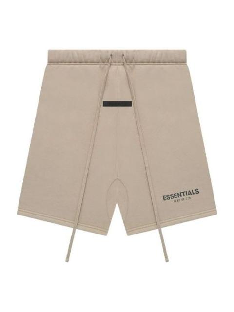 Fear of God Essentials FW21 Sweatshort Dark Tan FOG-FW21-182