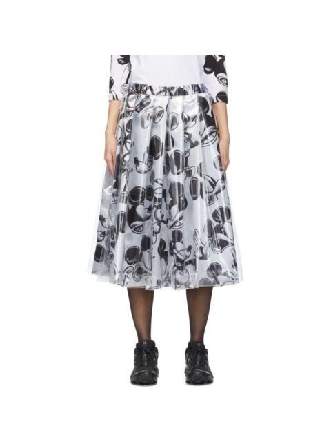 Black & White Disney Edition Mickey Mouse Layered Skirt