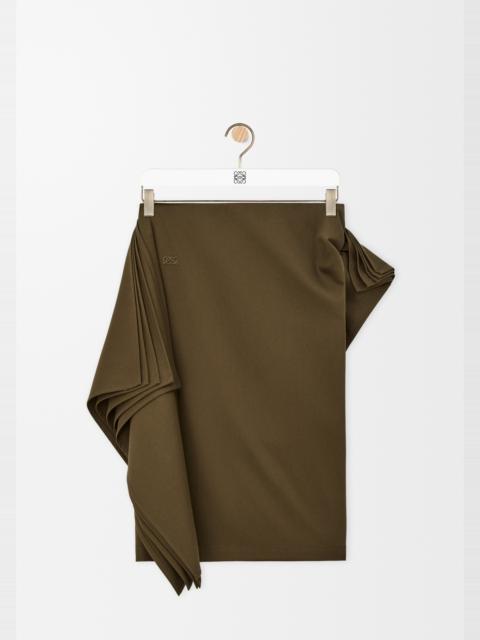 Skirt in cotton and silk