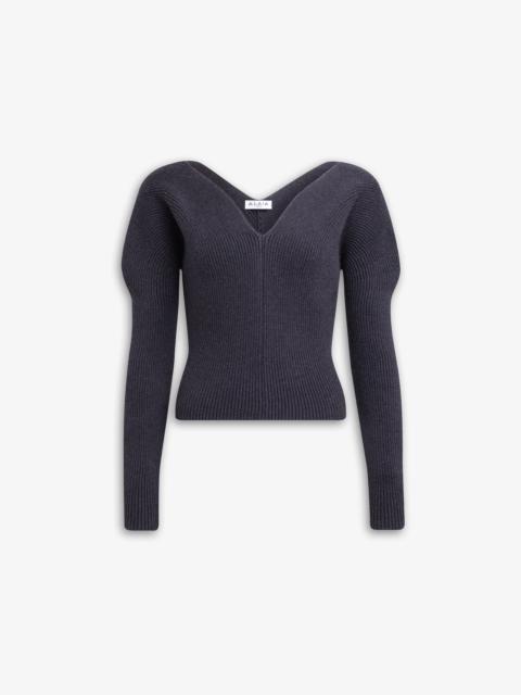 HEART NECK KNIT JUMPER