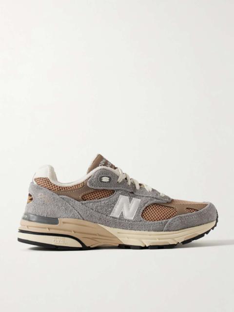 993 suede and nubuck-trimmed mesh sneakers