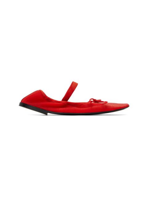 Red Glove Mary Jane Ballerina Flats