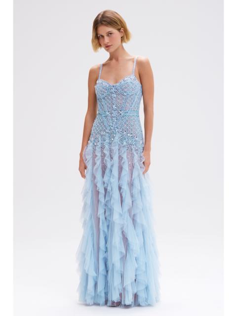 BUTTERFLY EMBROIDERY GOWN