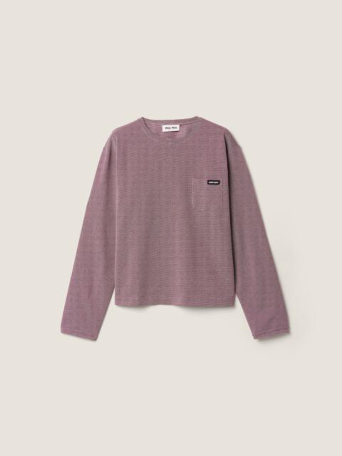 Jacquard jersey T-shirt