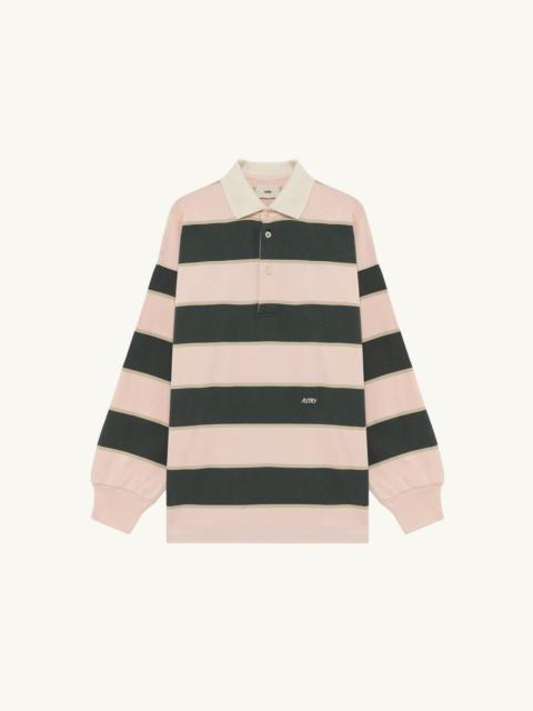UNISEX STRIPED RUGBY POLO