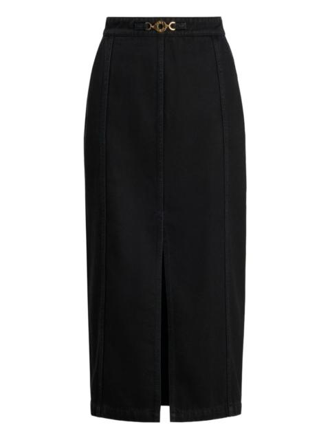 front slit skirt