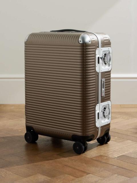 Bank Spinner 55cm Leather and Aluminium-Trimmed Makrolon® Polycarbonate Suitcase