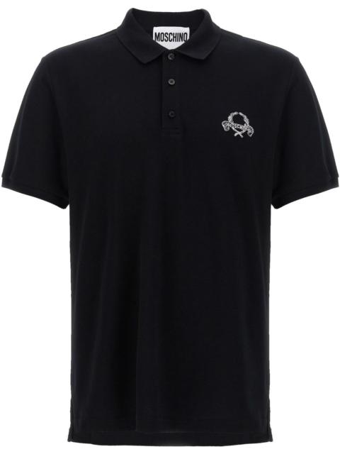 logo-embroidered polo shirt