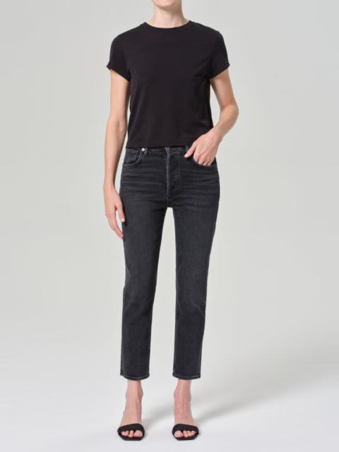 RILEY HIGH RISE STRAIGHT CROP (STRETCH) IN PANORAMIC