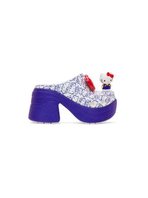 White & Blue Hello Kitty Siren Heels