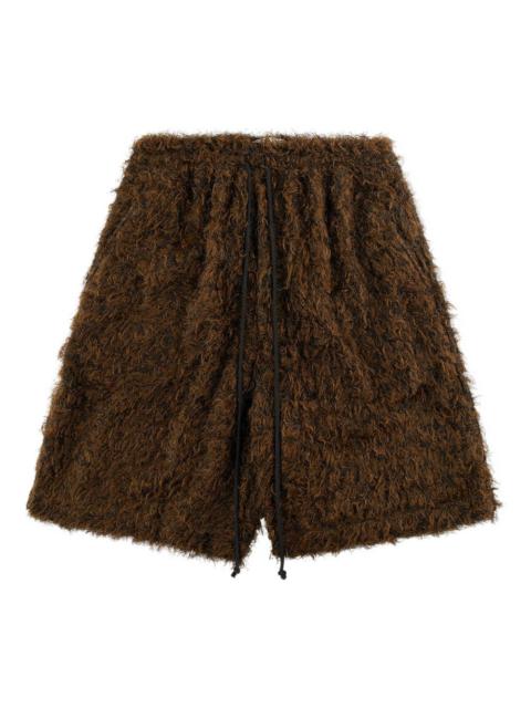 elasticated "Black" shorts