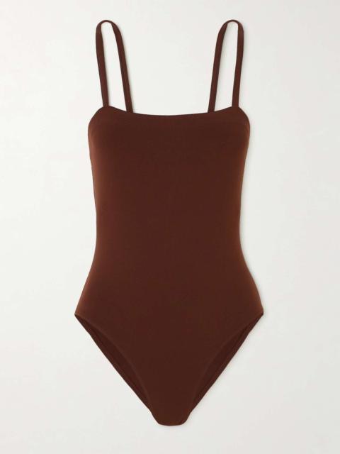 Les Essentiels Aquarelle swimsuit Chocolate