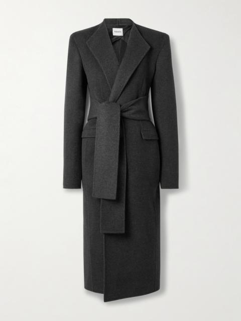 Jelson Belted Wool-felt Coat