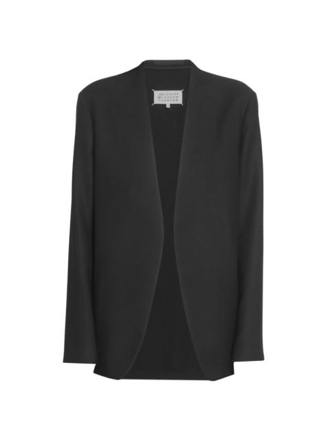 Women's Wool Flannel Blazer - Black