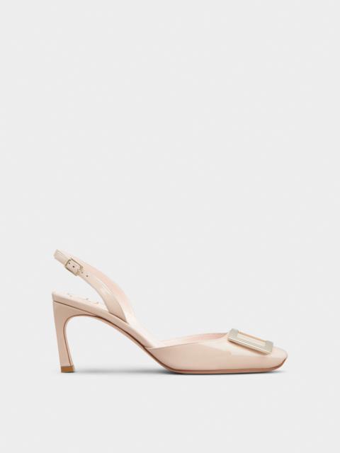 Trompette Slingback Pumps in patent leather