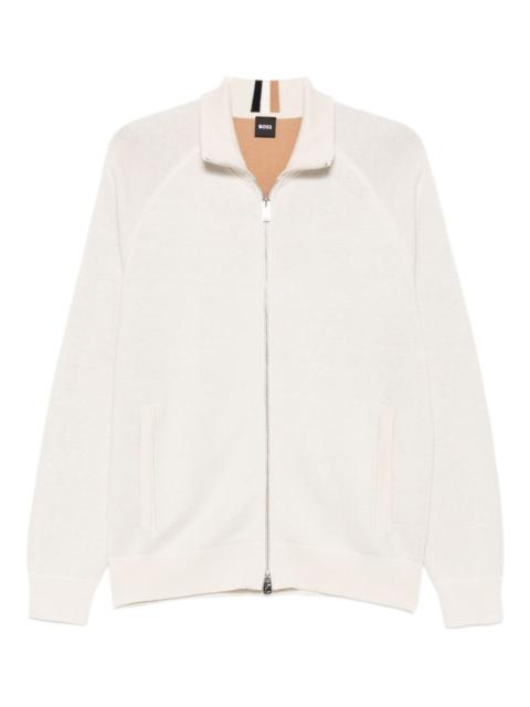 zip-fastening cardigan