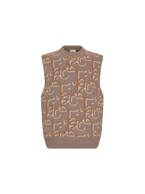 Dior x CACTUS JACK Oversized Sleeveless Sweater Beige/Brown