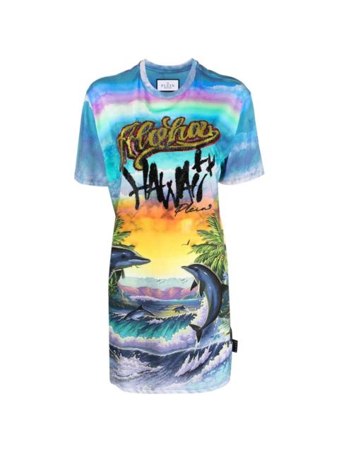 graphic-print short-sleeved T-shirt