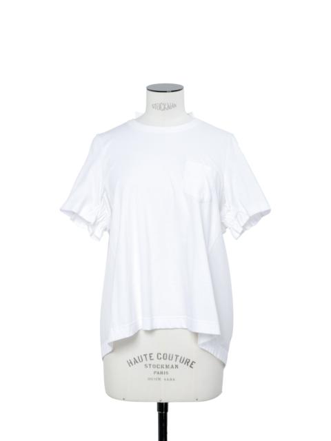 Cotton Poplin x Cotton Jersey T-Shirt